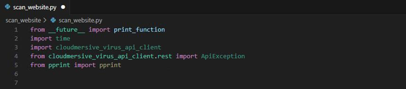 virus api python imports generic