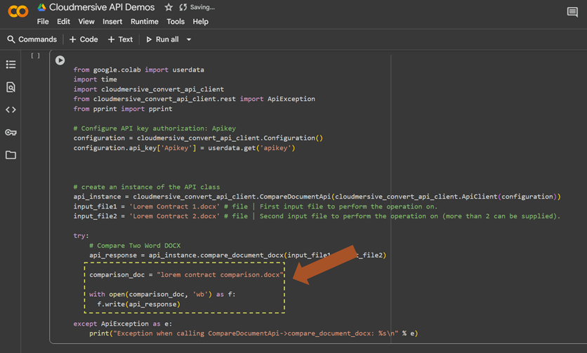 11 - write code to generate document