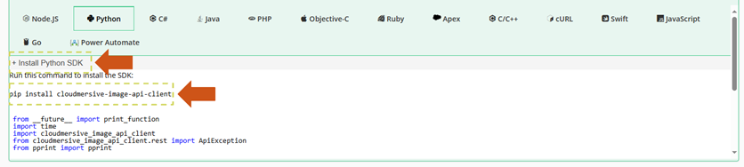 4c - pip install