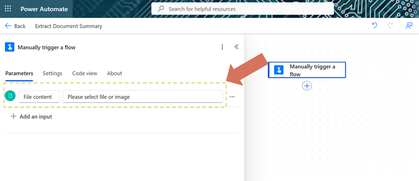 5 - implement file upload in mnaual trigger.