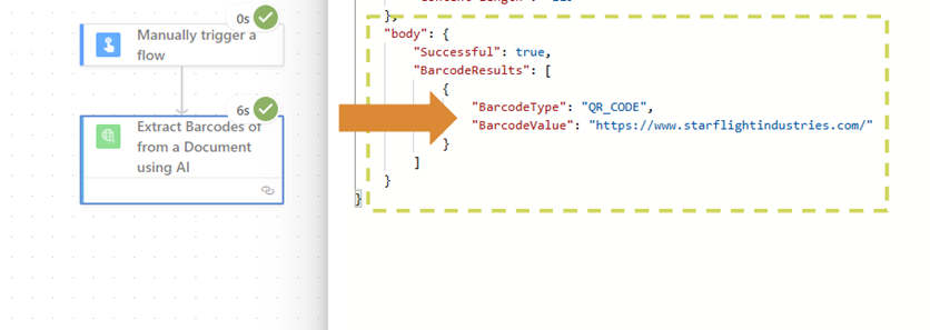8 - show barcode output
