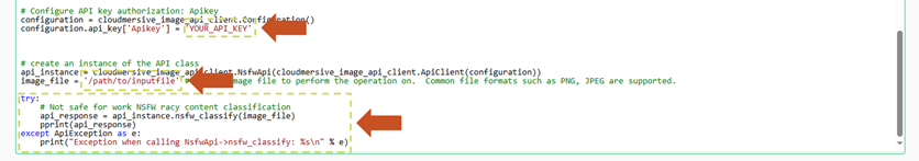 4b - select python, review snippets