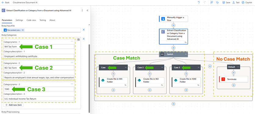 Document AI Classification Example PA