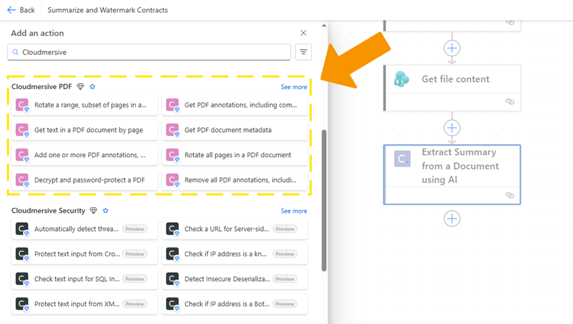 9 - select PDF connector