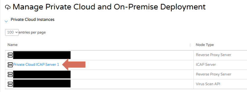 Select ICAP Deployment