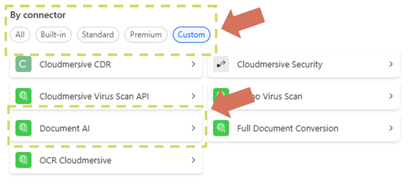 6_Select Custom Connectors.