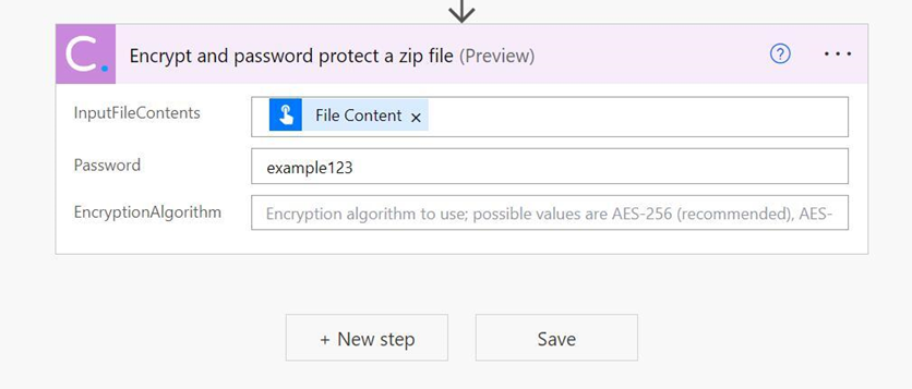 6 - configure password and encryption step