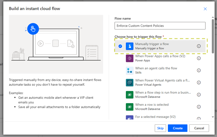 1 - enforce content policies