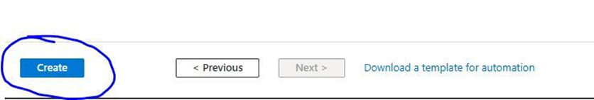 Azure Portal - Create to finalize container registry