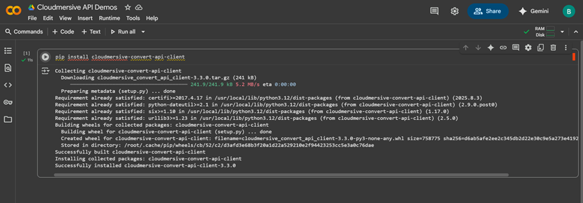 9 - run command in code cell