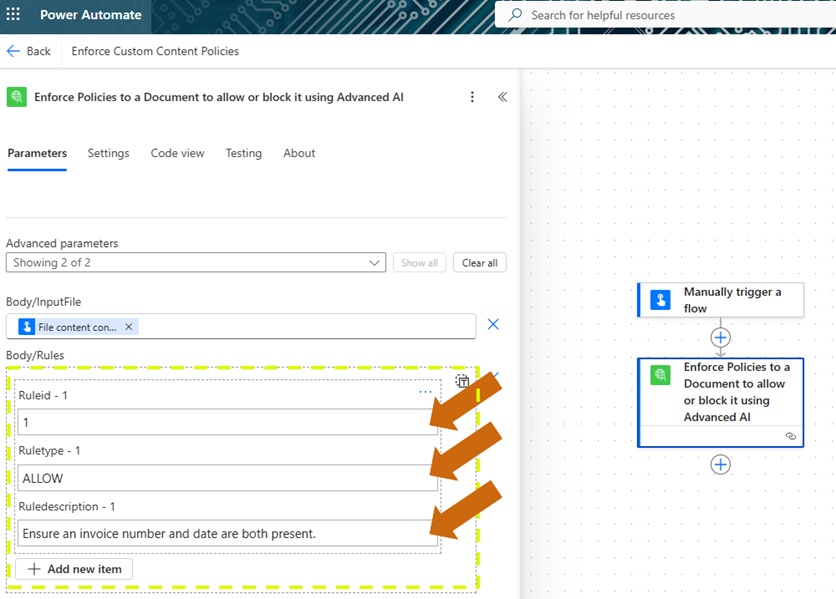 6 - show example rule