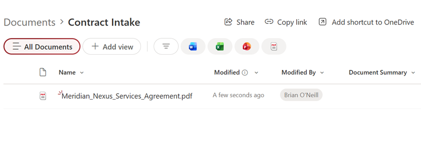 14 - upload contract to intake folder