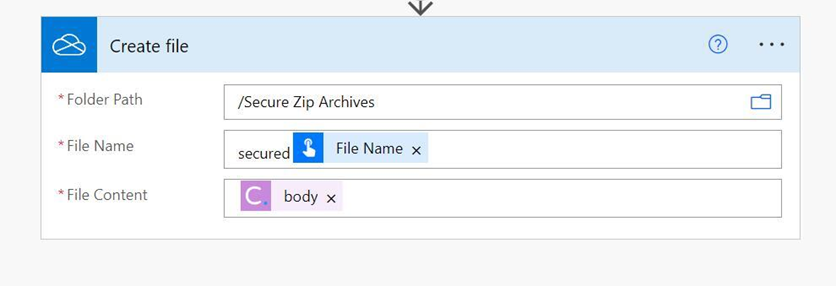 8 - configure create file step