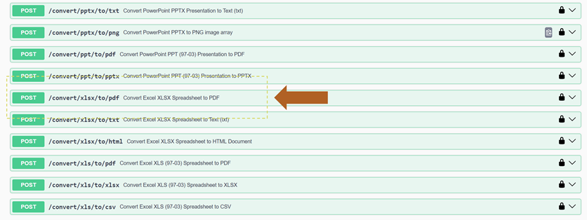 5 - find excel to pdf api