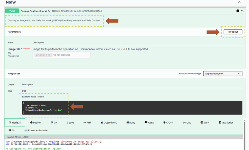 3 - NSFW API window