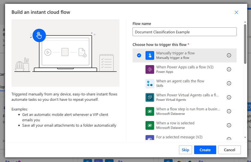1 - name flow select manual trigger.PNG