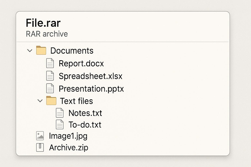 basic rar archive concept