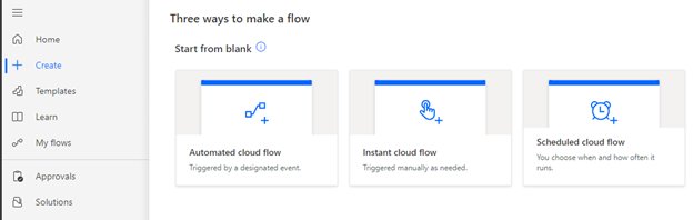 Image 1 - Select Automated Flow