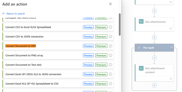 Image 7 - Find PDF Conversion Action