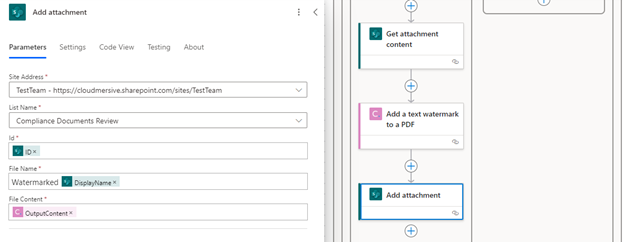 Image 10 - configure add attachment action